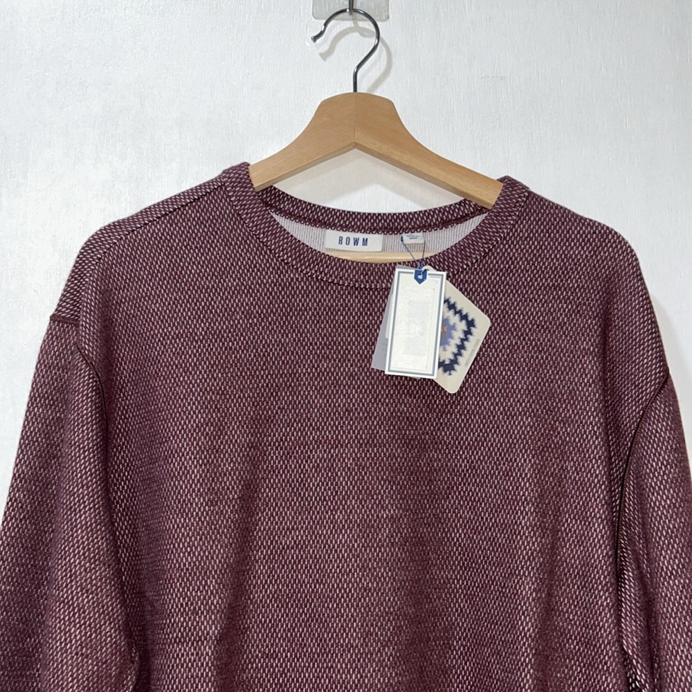 ROWM MENS CREW NECK LONG SLEEVE TEES Sz LG NEW - Picture 3 of 7